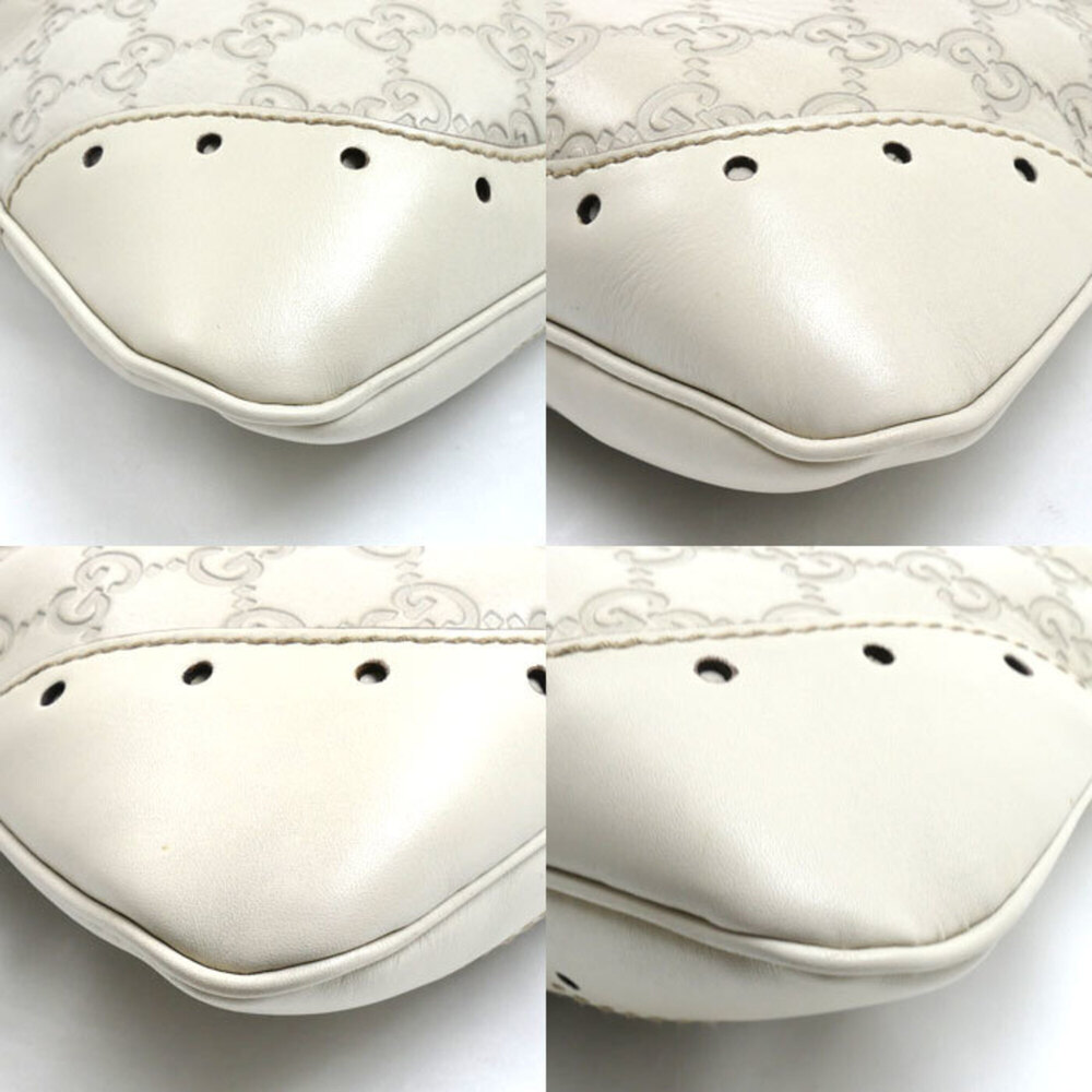 GUCCI Guccissima One-Shoulder Bag, White, 145778, Women's - Picture 6 of 9